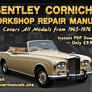 Bentley Corniche Workshop Repair Manual PDF