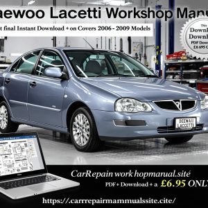 Daewoo Lacetti Workshop Manual Download | 2006–2009 Service & Repair Guide